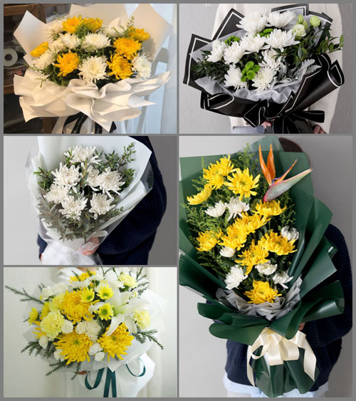 江西抚州崇仁县白事花束代送